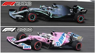 Mercedes W10 (2019) vs Racing Point RP20 (2020)