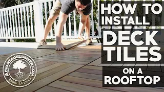 How to Install Deck Tiles On a Rooftop Balcony