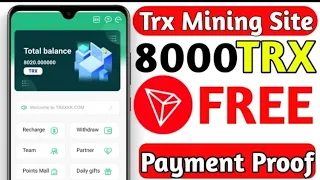 💥TRX cloud mining☑️ investment will be launched on February 20, 2022, register to get 10000 TRX