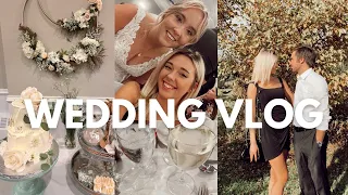 WEDDING VLOG !! SPEND THE DAY WITH ME - wedding guest outfits, wedding gift shopping + garage haul