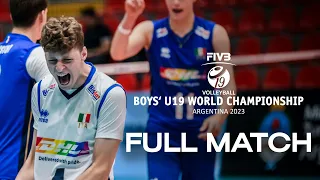ITA🇮🇹 vs. CHI🇨🇱 - Full Match| Boys' U19 World Championship | Pool D