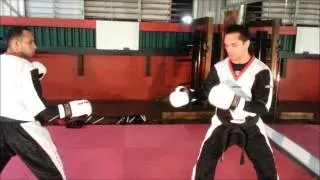 Point Fighting Kickboxing Techniques Tutorial: Dive Bomb Blitz by Juan Ramón Fernández