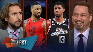 Damian Lillard expresses desire to win, Clippers to split-up PG & Kawhi? | NBA | FIRST THINGS FIRST