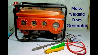 How To Make Welding Machine From 2 5 kw Generator New Diy experiment by generator winding at home
