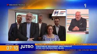 JUTRO - Naši gosti su Boško Obradović i dr Branimir Nestorović, kandidati na predstojećim izborima