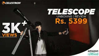 Telescope |Celestron PowerSeeker 60AZ Telescope| amazon renewed