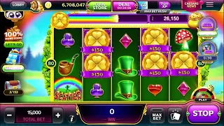 Caesars Slots - 🍀 Leprechaun Riches - 1,334,150 Coins For me 🤣 - 3 Big Wins/3 Mega Wins