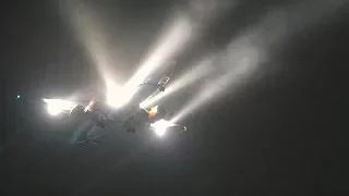 INSANITY: 737 Night Fog Wingtip Vortices Landing (4K UHD) WOW - Wait for it!