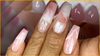 Full Set Marble T.A.P Hybrid Gel | Cindy Nailsjobs