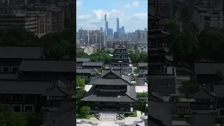 旅行中国 | 广州中轴线上不只是高楼大厦，还有南端的“绿心”海珠湖，旁边的广州新文化馆也即将竣工。#海珠湖#广州新文化馆#中国 #旅行 #china #chinese #旅游 #中國 #中文 #美景