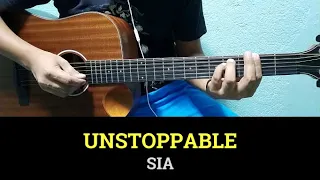 Unstoppable - Sia | Easy Guitar Tutorial with Chords and Lyrics