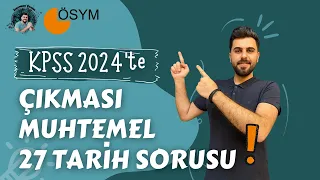 KPSS 2024’te Çıkması Muhtemel 27 Tarih Sorusu-1 | TARİHOCAN #ösym #kpss #yks