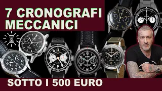 7 cronografi meccanici sotto i 500 euro, il mio ventaglio di opzioni ...