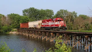 WAMX 3928 Leads WSOR L464 from Watertown to Sun Prairie