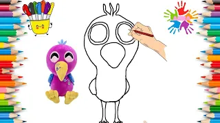 Garten of Banban Coloring Pages | Coloring Opila Bird with Anna