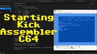 Use Kick Assembler and Visual Studio Code to write Commodore 64 Assembly Language