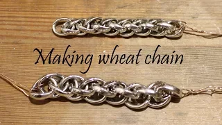 Making silver wheat chain