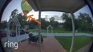 Hot Air Balloon Makes Emergency Landing in Front of Stranger’s House | RingTV