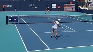 China’s number 1 Shuai Zhang vs Danish talent Clara Tauson Miami Open 2022