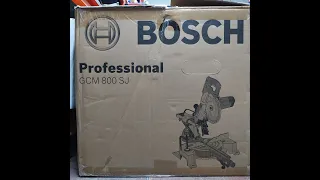 Ingletadora telescópica BOSCH GCM 800 SJ, unboxing