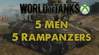 5 Men, 5 Rampanzers - WoT Xbox One