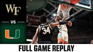Wake Forest vs. Miami Full Game Replay | 2022-23 ACC Men’s Basketball
