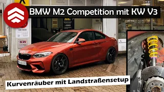 BMW M2 Competition F87 Gewindefahrwerk KW V3 verbaut, vermessen & eingestellt + Abgas - cultwerk