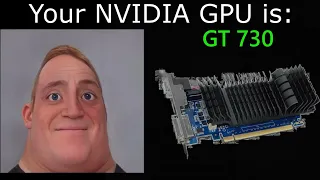 Your NVIDIA GPU is (2023): (Mr Incredible becoming canny)