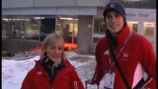 Ice Dancers Nick Buckland and Penny Coomes in a Training Session