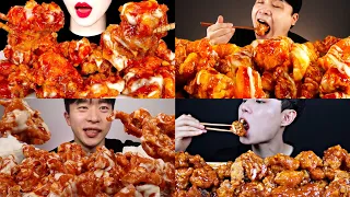 KOREAN SWEET SPICY CHICKEN | SEASONED FRIED CHICKEN