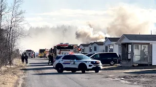 MAJOR MONCTON FIRE RESPONSE to a Residential Structure Fire