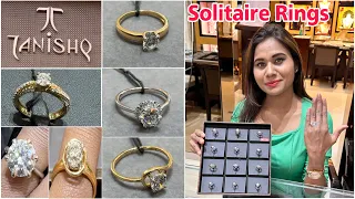 1.85Gm😱Tanishq Solitaire Diamond Ring Designs With Price| Gold & Diamond Rings 2023 Designs Tanishq