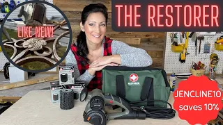 The RESTORER Quickest Strip & Sand Tool there is! Coupon Code JENCLINE10 saves 10% (REVIEW   HOW TO)