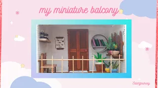 MY MINIATURE BALCONY|DIY|SDARTJOURNEY