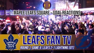 TAVARES WINNER SENDS MAPLE LEAFS SQUARE INTO A FRENZY! | Leafs Fan Goal Reactions | TOR 2-1 TB (OT)