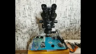 HIGH CLOUD trinocular microscope 3.5-90Х 165мм