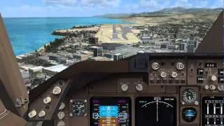 Landing at Heraklion airport   (FSX)