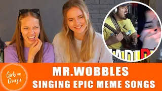 Girls On Omegle - Mr.Wobbles - Singing EPIC MEME SONGS on OMEGLE. Reaction