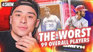 I used the WORST 99 overall cards in the game... MLB The Show 22