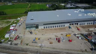 Drone film nieuwbouw Mediq in Bleiswijk