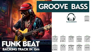 FUNK BEAT GROOVE BASS - BACKING TRACK IN Gm