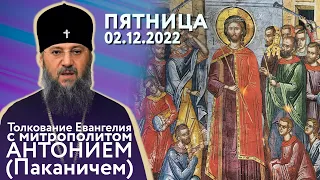 Толкование Евангелия с митр. Антонием (Паканичем). Пятница, 2 декабря 2022 года.