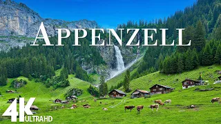 FLYING OVER APPENZELL (4K UHD) - Scenic Relaxation Film with Calming Music- Natural Landscape