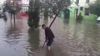 Centrul din Sighisoara inundat | novatv.ro