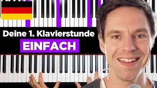 How to play piano - Your FIRST piano lesson - GERMAN Version