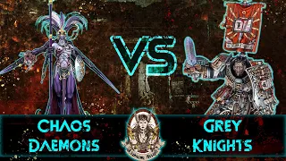 Chaos Daemons Vs Grey Knights - Warhammer 40K 9th Edition Battle Report