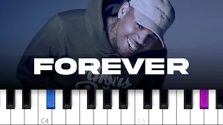 Chris Brown - Forever (piano tutorial)
