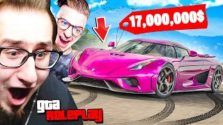 КУПИЛ СВОЙ ПЕРВЫЙ KOENIGSEGG REGERA ЗА 17.000.000$! ЭТА МАШИНА ЗВЕРЬ! (GTA 5 RP)