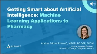 Getting Smart about Artificial Intelligence– 1 CE – Live Webinar on 05/07/24