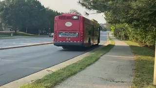 Fairfax connector 2013 New flyer Xcelsior XD40 #7761 route 305 to lorton VRE